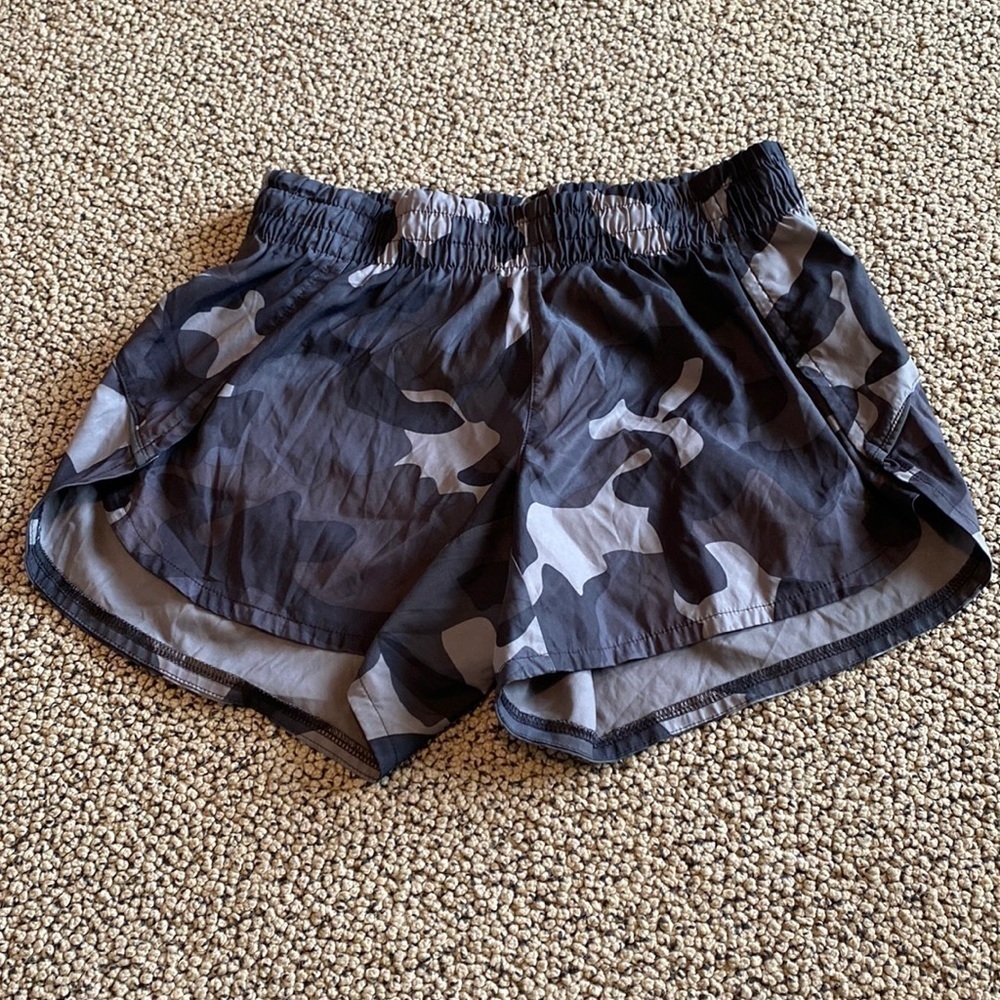 Athleta Camo Running Shorts